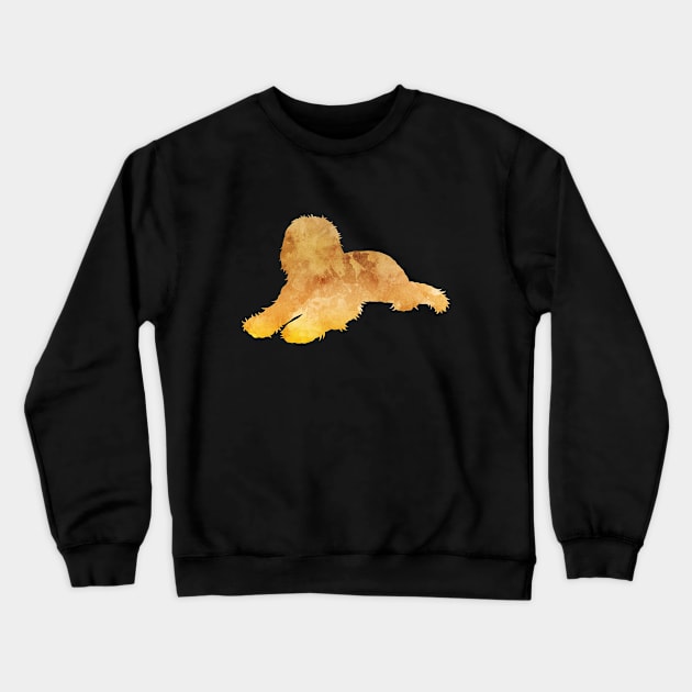 Goldendoodle Labradoodle Silhouette Crewneck Sweatshirt by TheJollyMarten